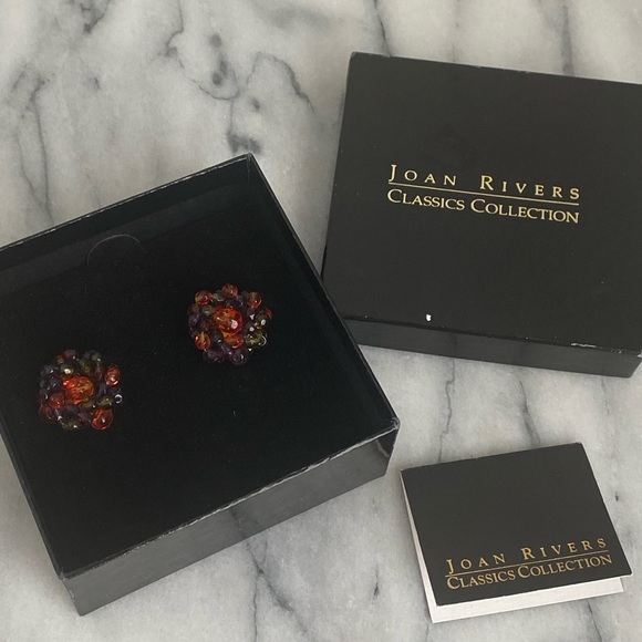 Vintage Earrings Clip ons - Joan Rivers - Picture 7 of 7